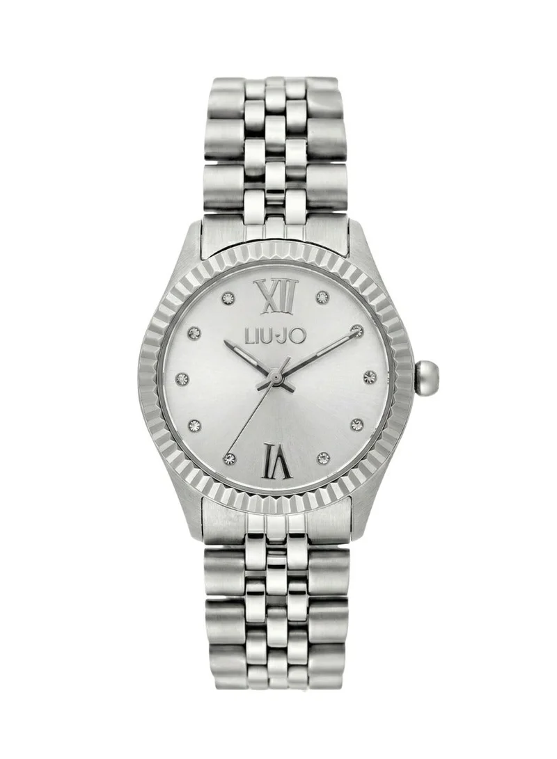 ليو جو ساعة ليو جو فضية صغيرة كاجوال